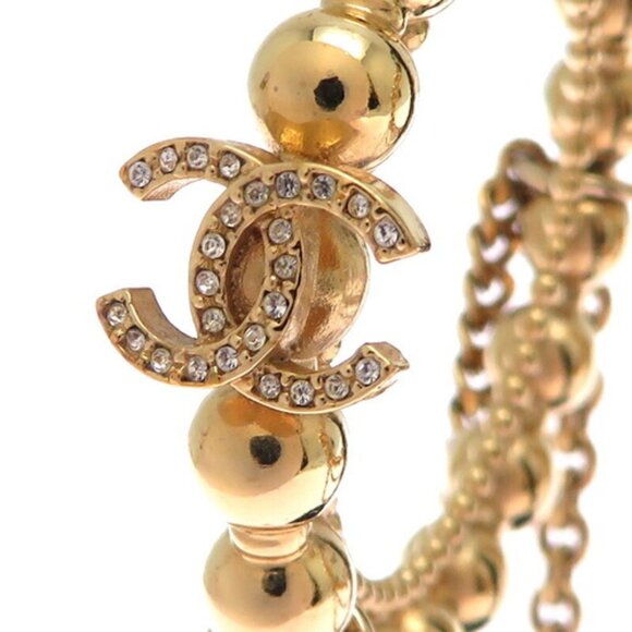 # 110 Chanel Coco Mark Women's Earrings GP / Gold - Picture 6 of 10